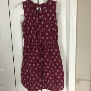 Burgundy Sleeveless Old Navy Dress